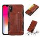 For iPhone XS Max PU + TPU Shockproof Protective Leather Case with Card Slots