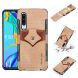 For Huawei P30 Cloth Texture + PU + TPU Shockproof Protective Case with Card Slots