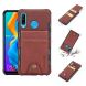 For Huawei P30 Lite Cloth Texture + TPU Shockproof Protective Case with Vertical Flip Card Slots
