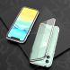 For iPhone 11 Ultra Slim Single Sides Magnetic Adsorption Angular Frame Tempered Glass Magnet Flip Case