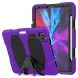 For iPad Pro 11 inch (2020) Shockproof Colorful Silicon + PC Protective Case with Holder & Shoulder Strap & Hand Strap & Pen Slot