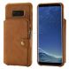 For Galaxy S8 Plus Zipper Shockproof Protective Case with Card Slots & Bracket & Photo Holder & Wallet Function