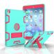 For iPad 9.7(2017) Shockproof PC + Silicone Protective Case，with Holder