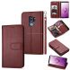 For Samsung Galaxy S9+ Ultra-thin 9 Card Horizontal Flip Leather Case, with Card Slots & Holder & Lanyard