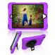 For iPad Mini 3 & 2 & 1 Shockproof Colorful Silicone + PC Protective Case with Holder & Hand Grip Strap