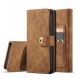 Retro Magnetic Horizontal Flip Leather Case with Card Slots & Wallet & Photo Frame & Detachable Back Cover For iPhone 12 / 12 Pro