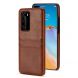 For Huawei P40 Pro Calf Texture PU + PC Protective Case with Card Slots