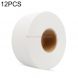 12 Rolls 580g Hotel Large Roll Toilet Paper 3 Layers Cored Big Plate Sanitary Paper