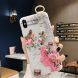 Flowers Pattern Wrist Strap Soft TPU Protective Case For iPhone 6 & 6s