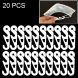 20 PCS Extension Adjustable Anti-Slip S Hook Ear Loops Retainer for Face Mask