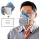 CP-3600 Industrial Self-suction KN95 Filtering Respirator Dustproof Mask PM2.5 Antivirus Anti-fog Half Face Mask with 20 PCS KN95 Filter Pads