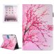 For iPad 4 / 3 / 2 Painting Peach Blossom Pattern Horizontal Flip Leather Case with Holder & Wallet & Card Slots & Pen Slot