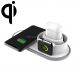 W33 3 in 1 QI Standard Wireless Charger for iPhone & iWatch & AirPods