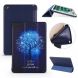 Blue Tree Pattern Horizontal Flip PU Leather Case for iPad Mini 2019, with Three-folding Holder & Honeycomb TPU Cover