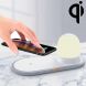 W34 QI Wireless Fast Charging Base with Magnetic Two-color Night Light & Touch Switch
