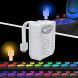 16-colors PIR Motion Sensor + Light Sensor UV Sterilization Aromatherapy LED Light, Home Toilet Bathroom Seat Night Light, DC 5V