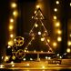 Christmas Tree Shape Romantic LED String Holiday Light with Holder, Warm Fairy Decorative Lamp Night Light for Christmas, Wedding, Bedroom