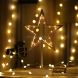 Star Shape Romantic LED String Holiday Light with Holder, Warm Fairy Decorative Lamp Night Light for Christmas, Wedding, Bedroom