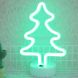Christmas Tree Romantic Neon LED Holiday Light with Holder, Warm Fairy Decorative Lamp Night Light for Christmas, Wedding, Party, Bedroom