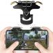 Taurus MK-1 Aluminum Alloy Adjustable Snap-type Four-finger Linkage Mechanical Press Shooting Game Handle for Mobile Phones within The Thickness of 6.5-10.5mm, Compatible with IOS & Android System