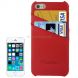 Litchi Texture Genuine Leather Back Cover Case with Card Slots and Fashion Logo for iPhone 5 / 5S