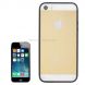 Vertical Insertion Transparent Plastic Case with Colorful TPU Frame for iPhone 5 & 5s & SE