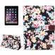 Flower Pattern Leather Case with Holder &Card Slots & Sleep Function for iPad Air 2
