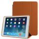 3-fold Naturally Treated Smart Leather Case with Sleep / Wake-up Function & Holder for iPad Air 2