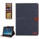 Denim Texture Leather Case with Credit Card Slots & Holder with Holder for iPad 4 / iPad New (iPad 3) / iPad 2