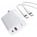 Baseus Speedy Series 30W Type-C / USB-C + USB PPS Quick Charging Travel Charger Power Adapter with 1m Type-C / USB-C Charging Cable, US Plug