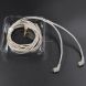 3.5mm Twist Texture Silver-plated Audio Earphone Cable Applicable to KZ ZST