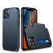 For iPhone 12 5.4 Shockproof Rugged Armor Protective Case with Card Slot