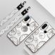 For Xiaomi Redmi Note7 Fashion Clock Pattern Rhinestone Mobile Phone Shell with Bracket / Hand Rope / Lanyard