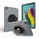 For iPad mini 4/5 360 Degree Rotation PC + Silicone Protective Case with Holder & Hand-strap