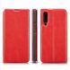 For Xiaomi Mi 9 Retro Simple Ultra-thin Magnetic Leather Case with Holder & Card Slots & Lanyard