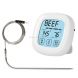 2 PCS Household Digital Meat Cooking Touchscreen Oven Timer Grill Thermometer