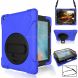 360 Degree Rotation Silicone Protective Cover with Holder and Hand Strap and Long Strap for iPad Pro 9.7