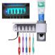Punch-free Toilet Wall-mounted Ultraviolet Electric Disinfection Toothbrush Holder, Style:EU Plug