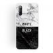 Black and White Text Matte Semi-transparent TPU Marble Mobile Phone Case for Xiaomi Mi 9 SE