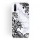 Lace Flower Matte Semi-transparent TPU Marble Mobile Phone Case for Xiaomi Mi 9