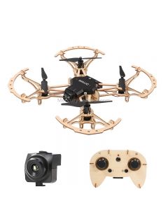 HELIWAY M2 DIY Building Wooden 4-Axis Quadcopter with Remote Control, Support Headless Mode & Altitude Hold