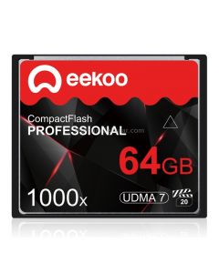 eekoo 64GB 1000X UDMA7 Compact Flash Card for DSLR Camera