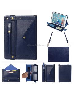 Envelope Horizontal Flip Leather Case for iPad 9.7 inch (2018) & (2017) / Air / Air 2 / Pro 9.7 inch, with Card Slots & Pen Slots & Holder & Wallet & Photo Frame & Shoulder Strap