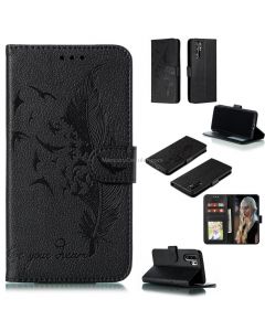 Feather Pattern Litchi Texture Horizontal Flip Leather Case with Wallet & Holder & Card Slots For Huawei P30 Pro