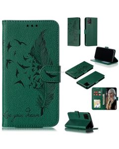 Feather Pattern Litchi Texture Horizontal Flip Leather Case with Wallet & Holder & Card Slots For iPhone 11 Pro Max