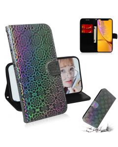 For iPhone XR Solid Color Colorful Magnetic Buckle Horizontal Flip PU Leather Case with Holder & Card Slots & Wallet & Lanyard