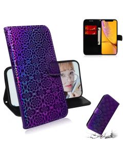 For iPhone XS Max Solid Color Colorful Magnetic Buckle Horizontal Flip PU Leather Case with Holder & Card Slots & Wallet & Lanyard