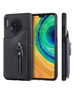 For Huawei Mate 30 Solid Color Double - Button Zipper Shockproof Protective Case