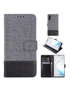 For Galaxy Note 10 MUXMA MX102 Horizontal Flip Canvas Leather Case with Stand & Card Slot & Wallet Function