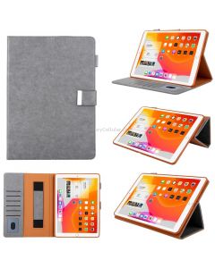 For iPad 5 / 6 / 7 / 8 / 9 Business Style Horizontal Flip Leather Case with Holder & Card Slot & Photo Frame & Wallet & Hand Strap & Sleep / Wake-up Function